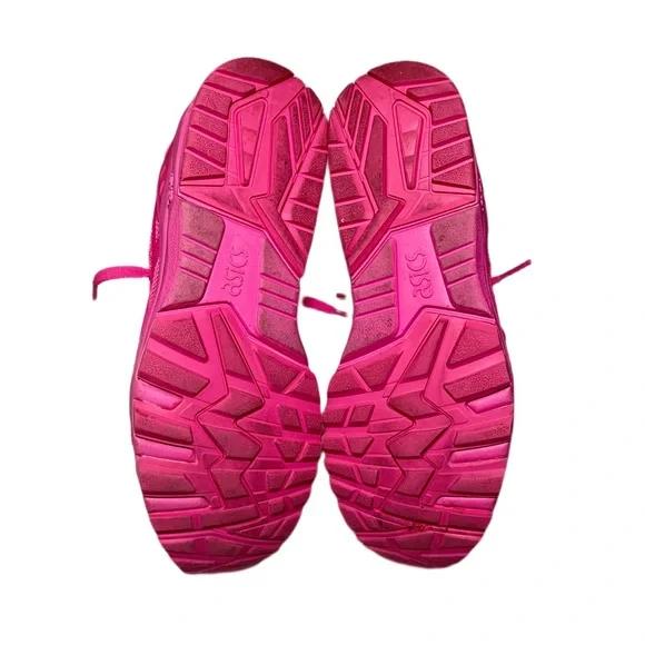 Asics Gel Kayano Running Shoes Neon Pink Trainers - Picture 6 of 8